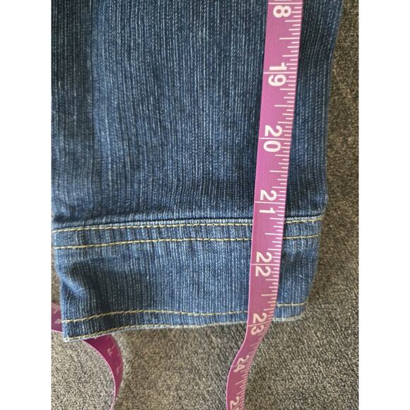 Vintage 90s Embroidered Country Cottage Medium Blue Denim Jacket Womens Sz PM - Picture 9 of 11